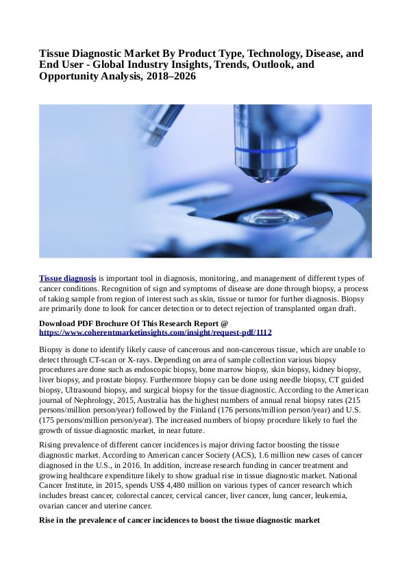 Healtcare Tissue Diagnostic Market