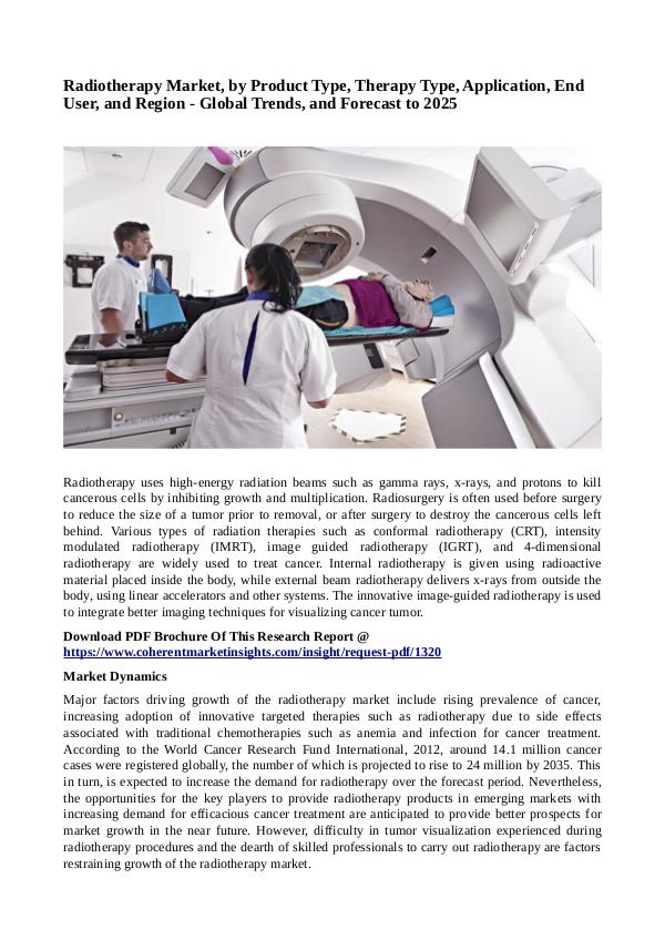 Radiotherapy Market