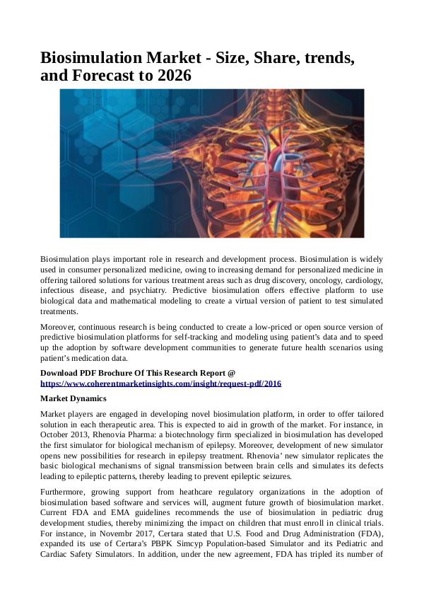 Biosimulation Market