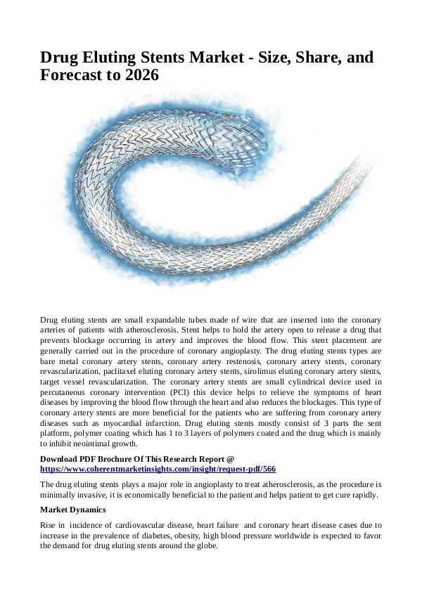 Drug Eluting Stents Market