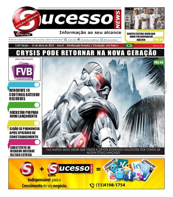 Jornal Sucesso News Jornal Sucesso News - Edição - 518 ONLINE