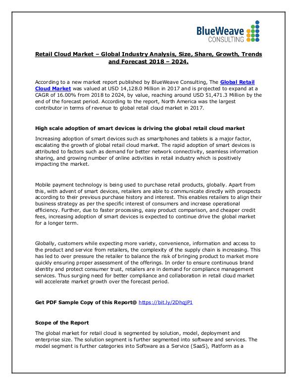 Retail Cloud Market 2018-2024 25-Jan-2019