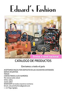 CATALOGO DE PRODUCTOS EDUARD'S FASHION