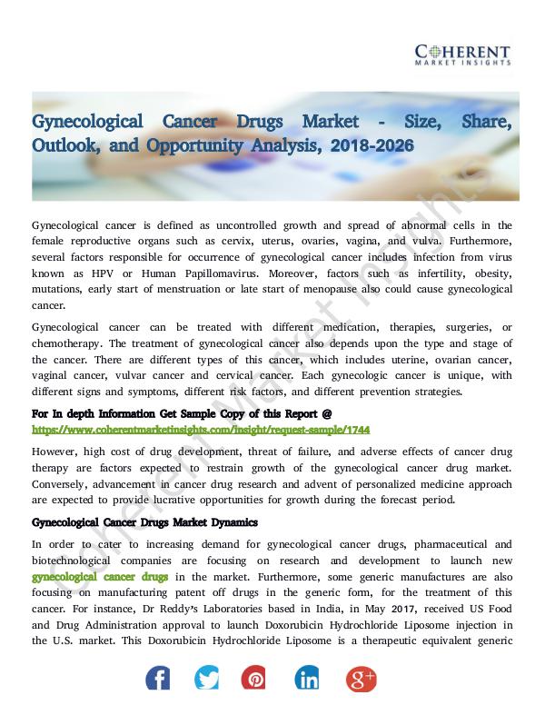 Gynecological Cancer Drugs Market