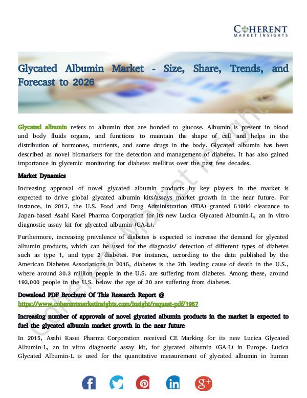 Glycated Albumin Market