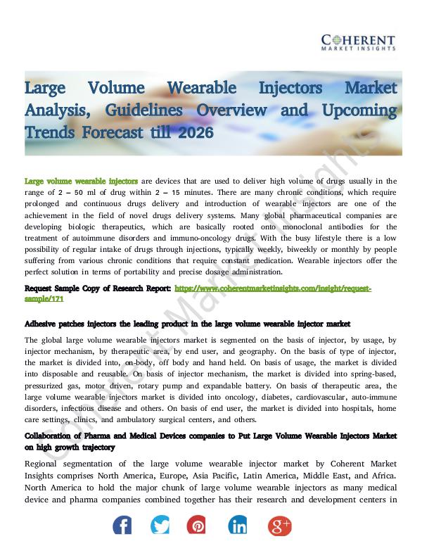 Large Volume Wearable Injectors Market