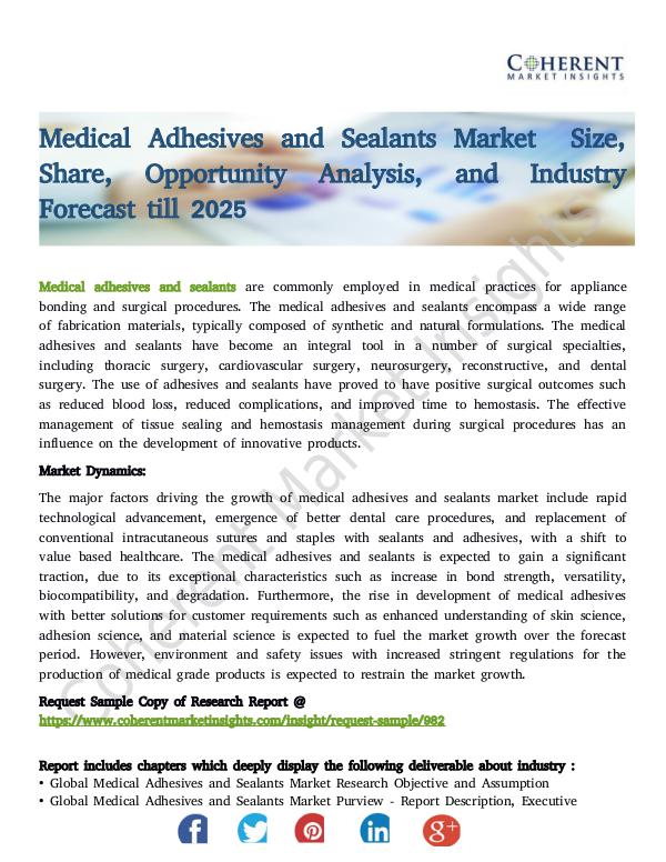 Medical Adhesives and Sealants Market