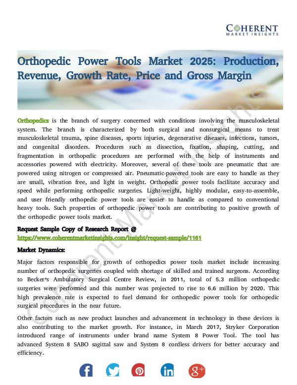 Orthopedic Power Tools Market