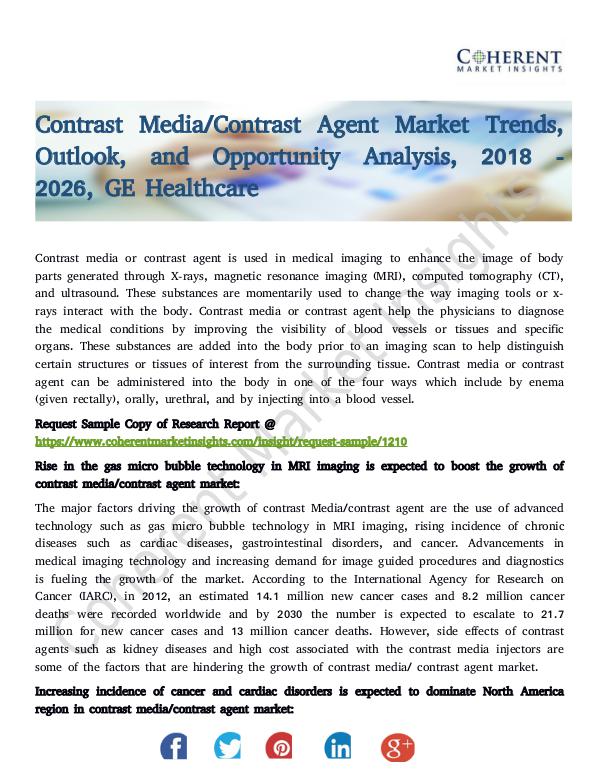 Contrast Media Contrast Agent Market