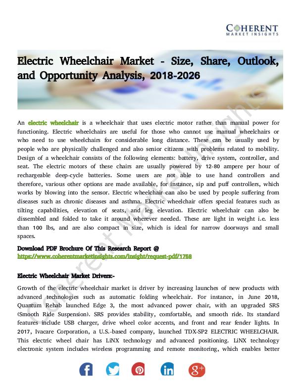 Electric Wheelchair Market