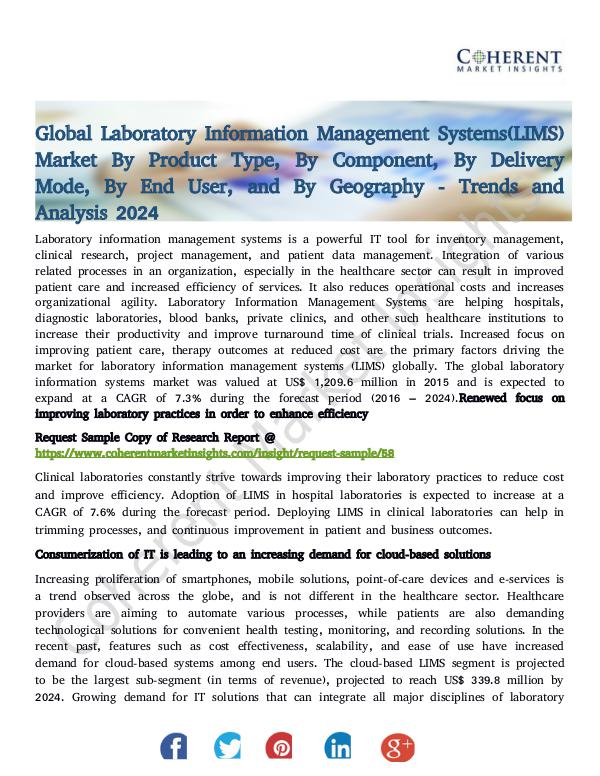 Laboratory Information Management Systems(LIMS) Ma