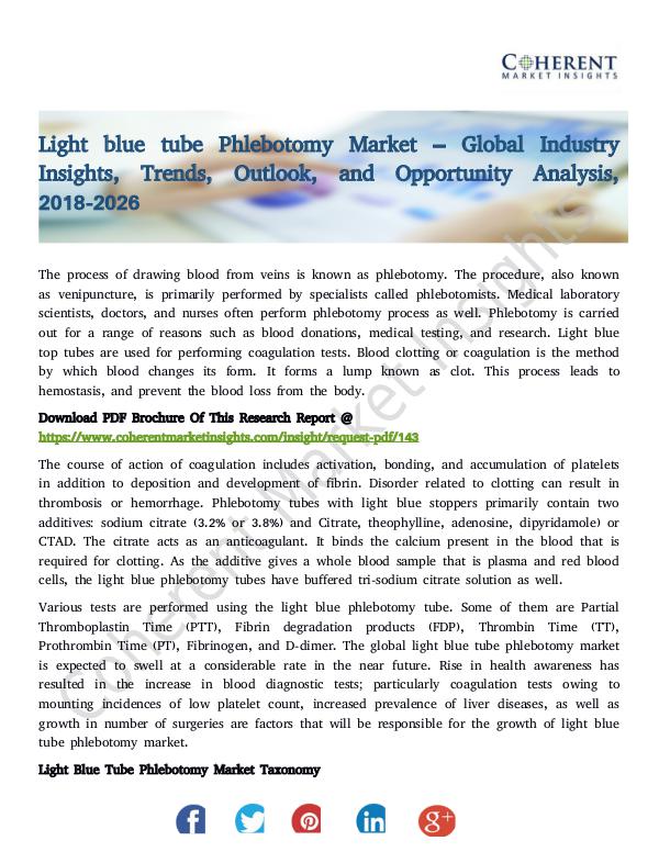 Light blue tube Phlebotomy Market