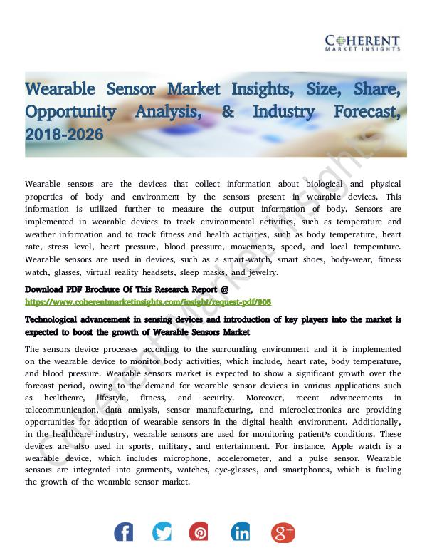 Wearable Sensor Market