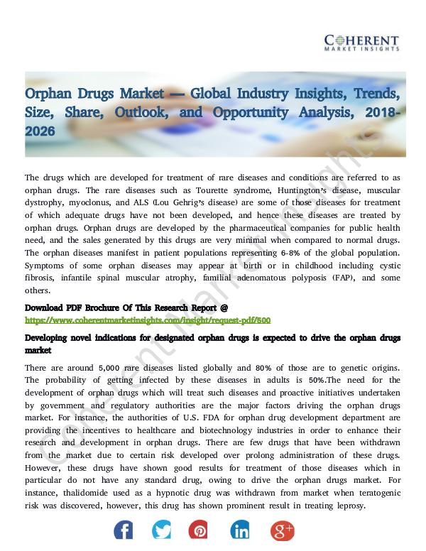 Orphan Drugs Market