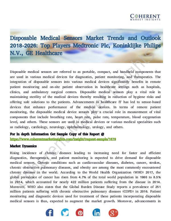 Disposable Medical Sensors Market