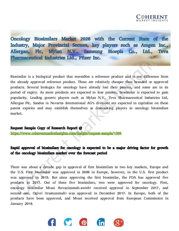 Oncology Biosimilars Market