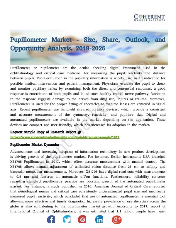 Pupillometer Market