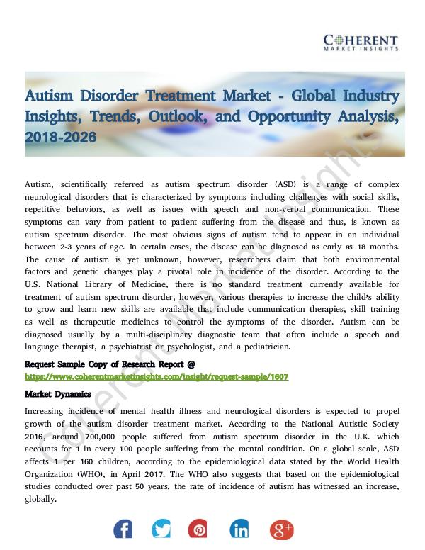 Autism Disorder Treatment Market