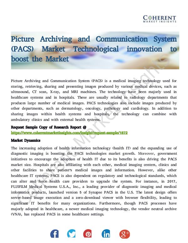 Picture Archiving and Communication System (PACS)