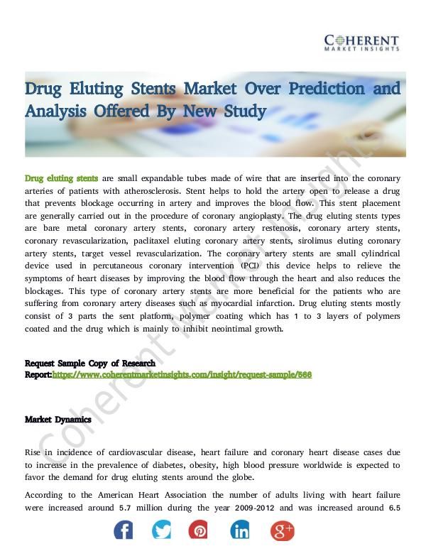 Drug Eluting Stents Market