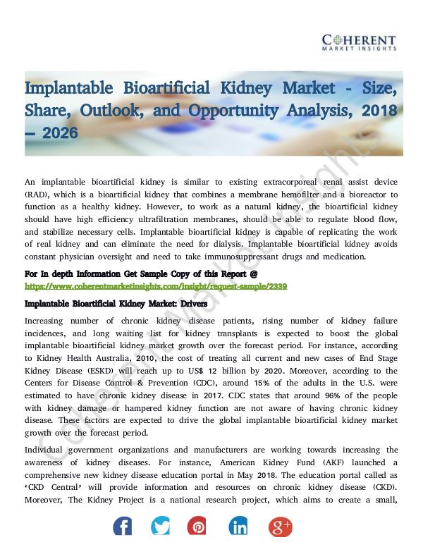 Implantable Bioartificial Kidney Market