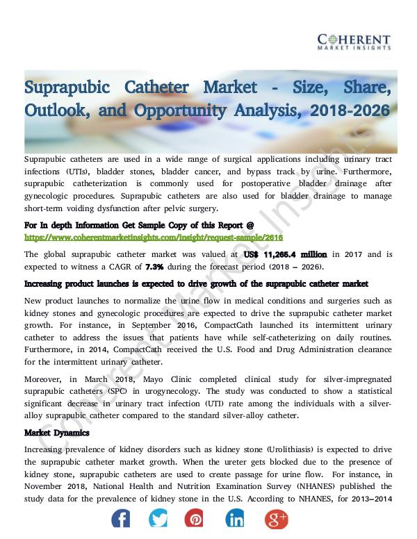 Suprapubic Catheter Market