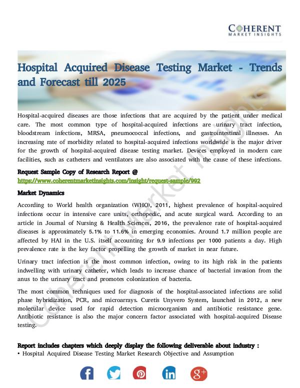 Hospital Acquired Disease Testing Market