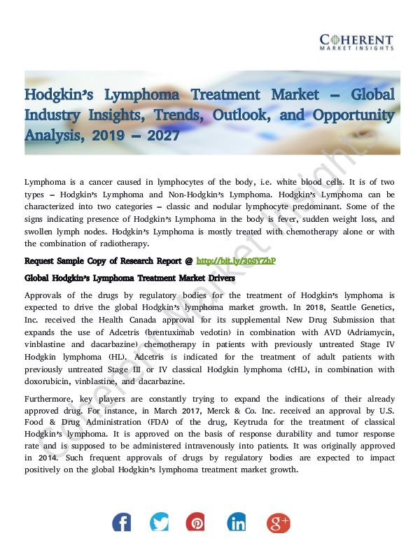Hodgkin&rsquo;s Lymphoma Treatment Market