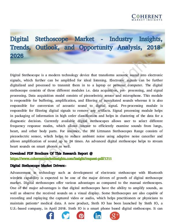 Digital Stethoscope Market