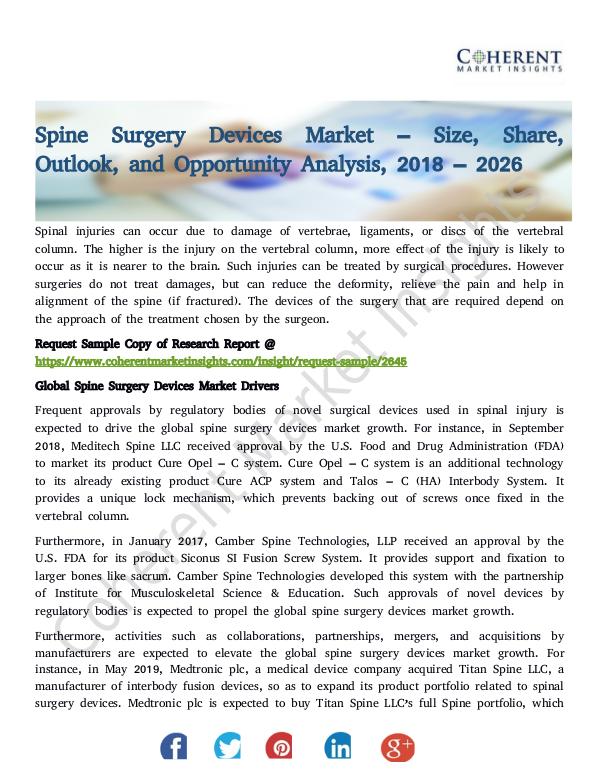 Spine Surgery Devices Market