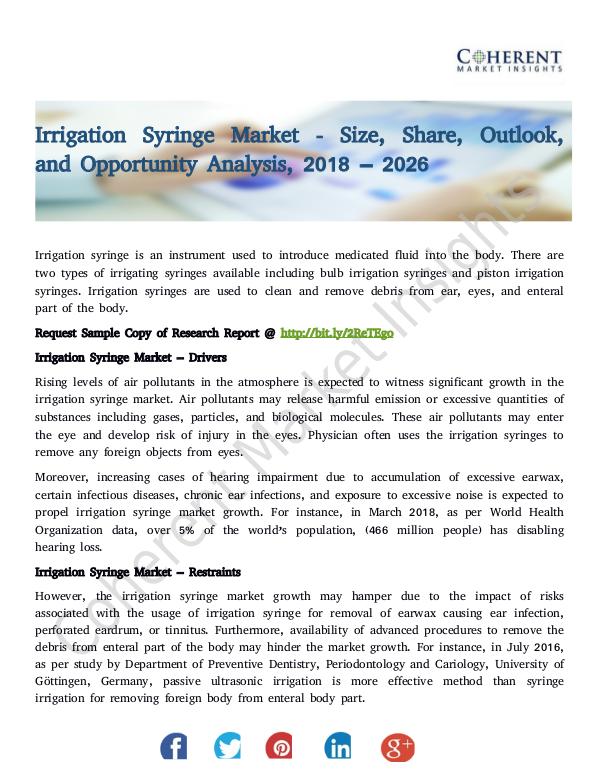 Irrigation Syringe Market