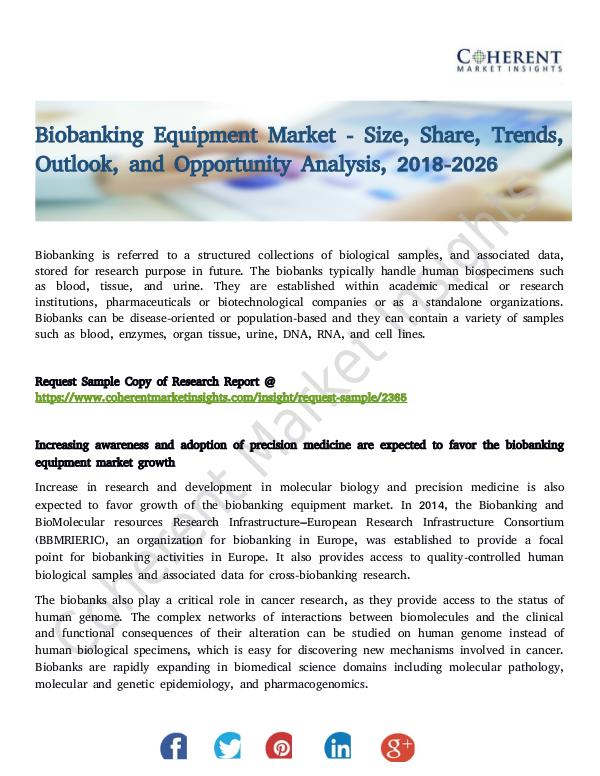 Biobanking Equipment Market
