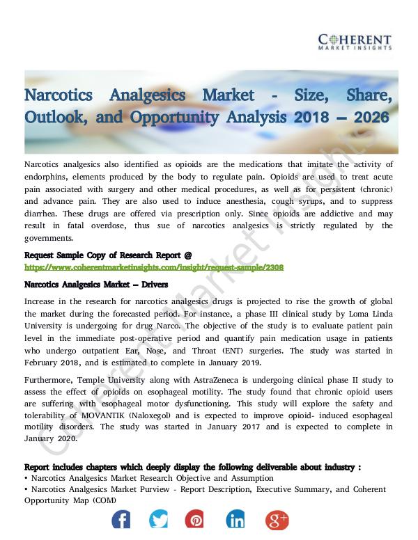 Narcotics Analgesics Market