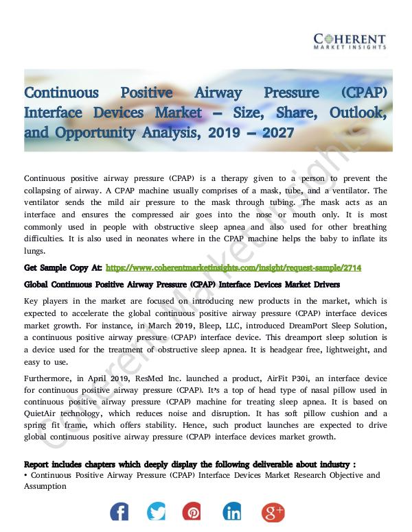 Continuous Positive Airway Pressure (CPAP) Interfa