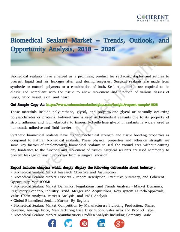 Biomedical Sealant Market