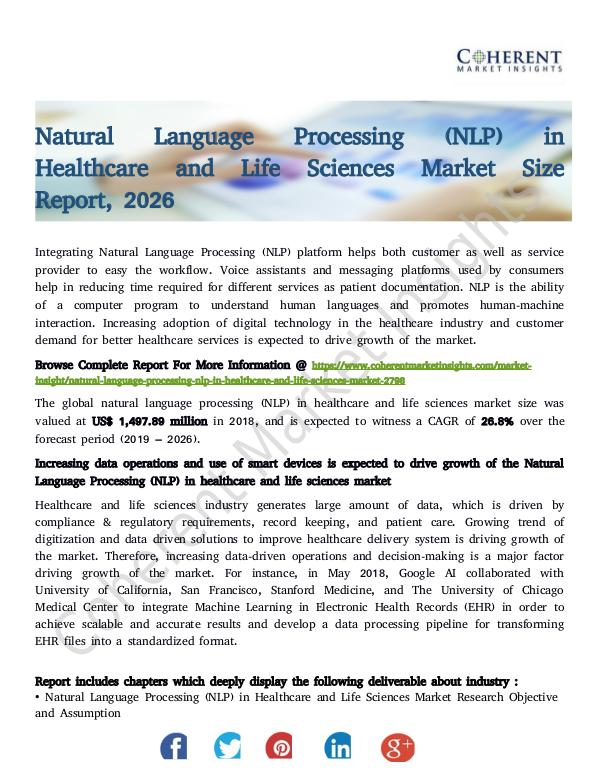 Natural Language Processing (NLP) in Healthcare an