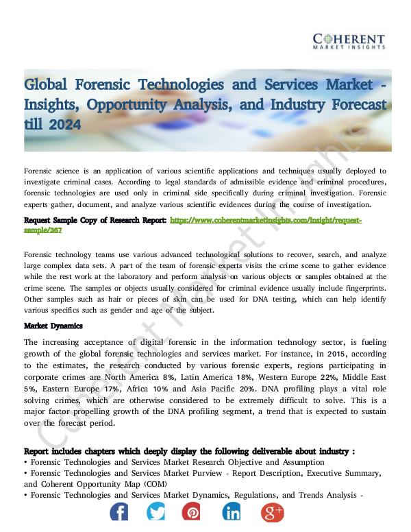 Forensic Technologies and Services Market