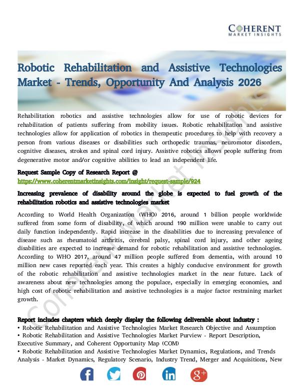 Robotic Rehabilitation and Assistive Technologies
