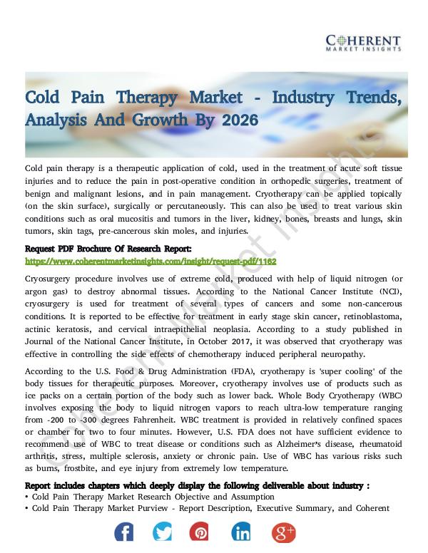 Cold Pain Therapy Market
