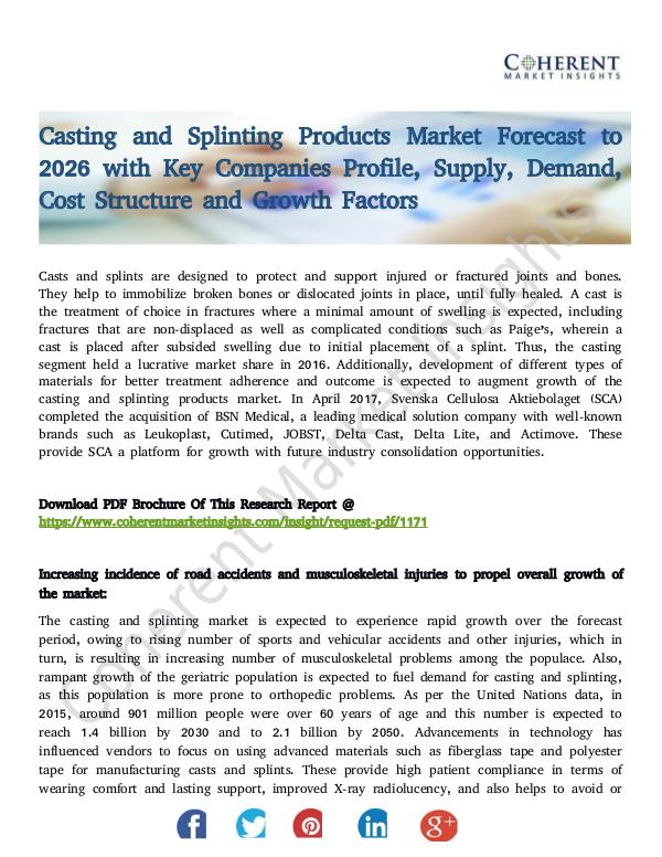 Casting and Splinting Products Market