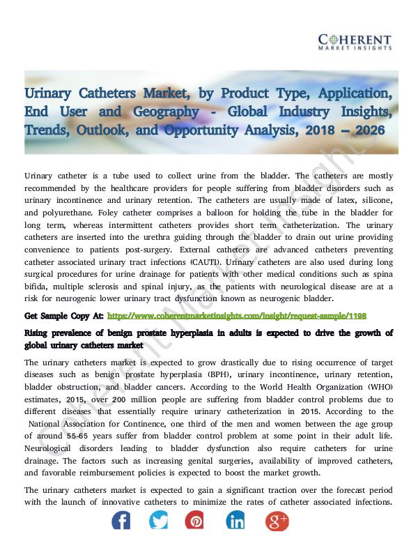 Urinary Catheters Market