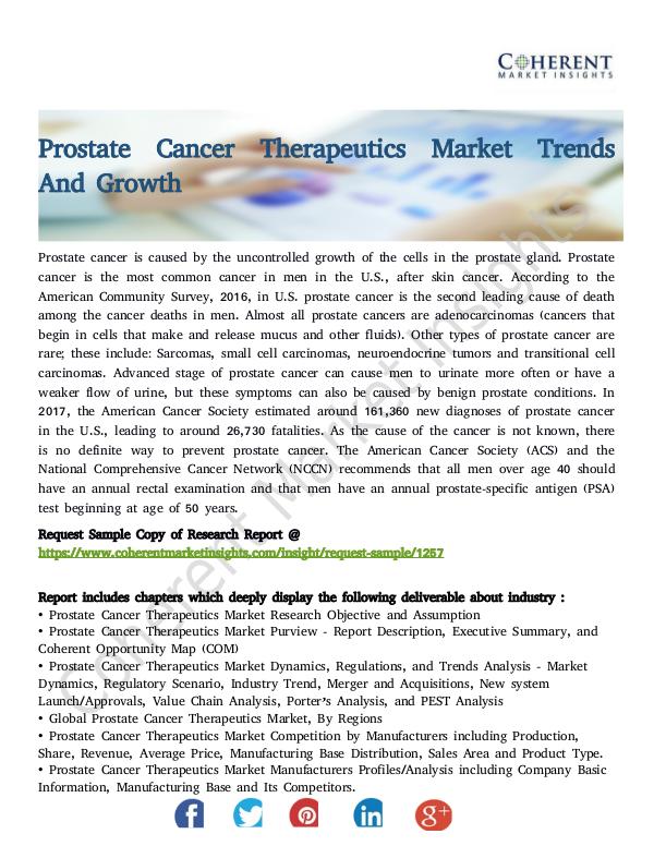 Prostate Cancer Therapeutics Market