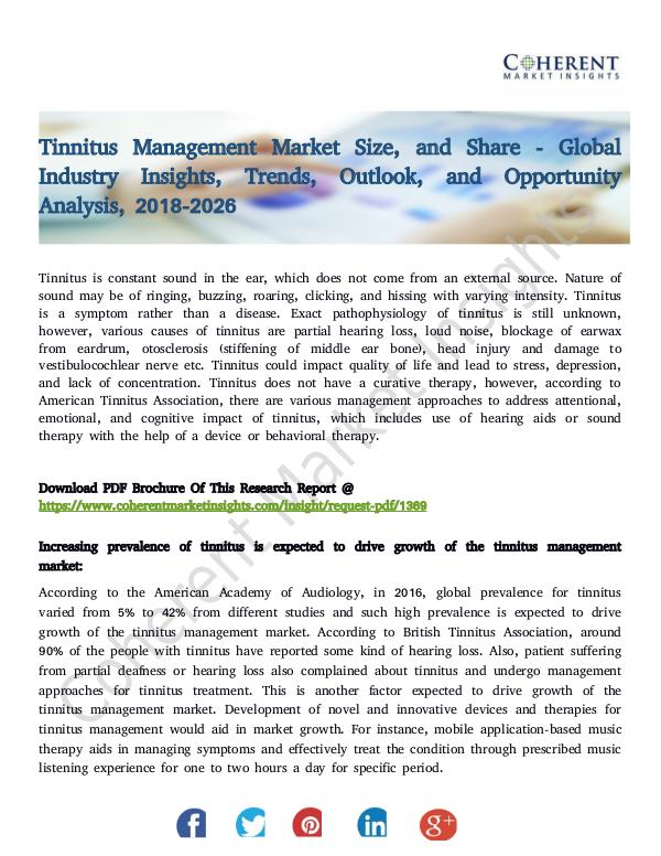 Tinnitus Management Market