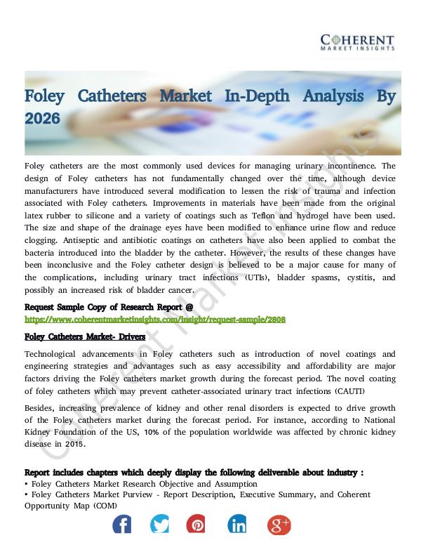 Foley Catheters Market