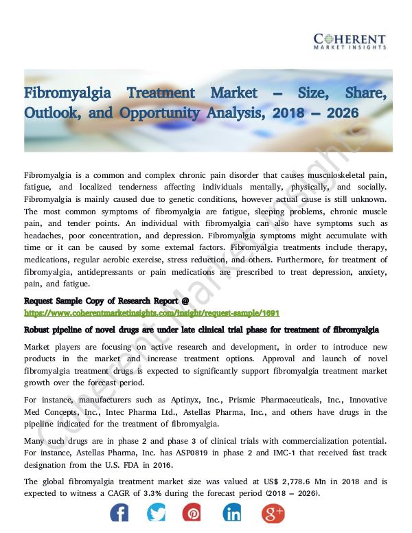 Fibromyalgia Treatment Market