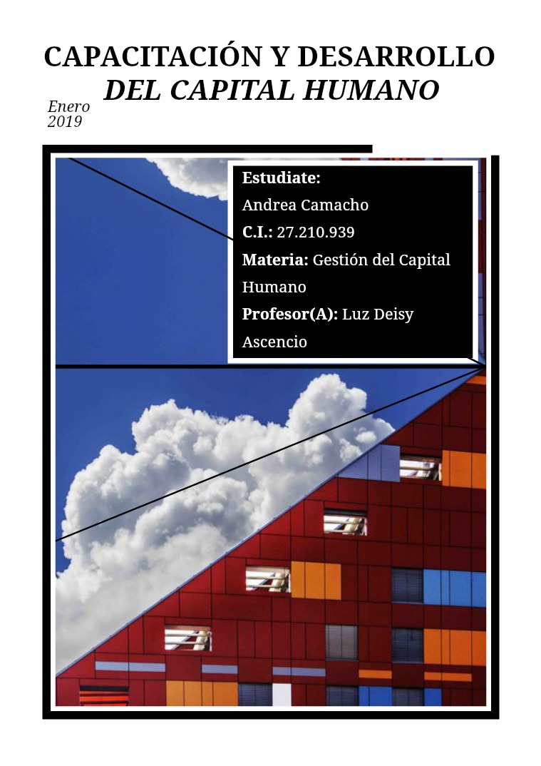 Capacitación y desarrollo del capital humano 1