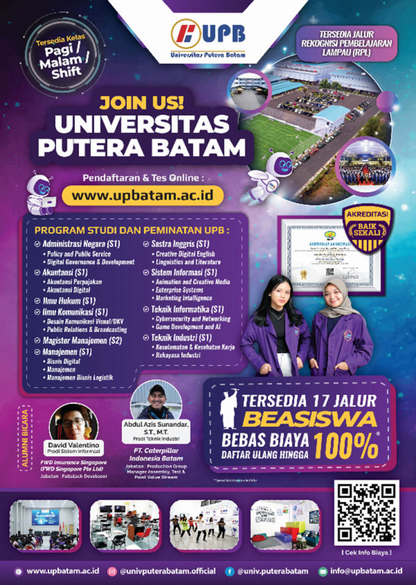 e-Brosur Universitas Putera Batam PMB UPB