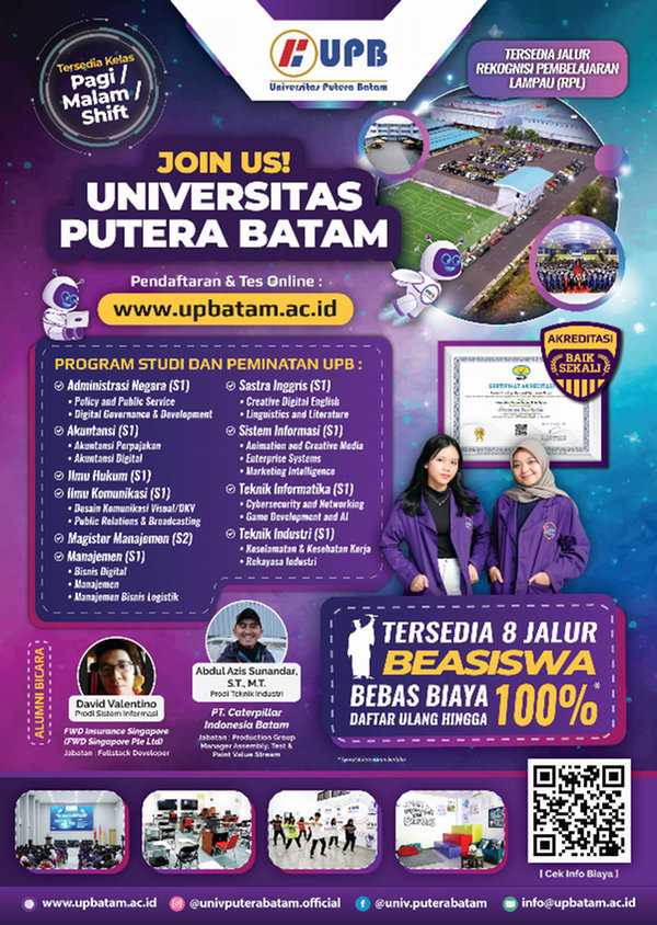 e-Brosur Universitas Putera Batam PMB UPB