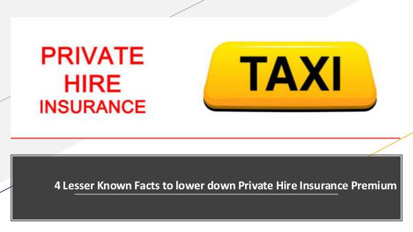 4 Lesser Known Facts to lower down Private Hire In