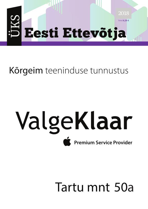 Üks Eesti Ettevõtja 2018